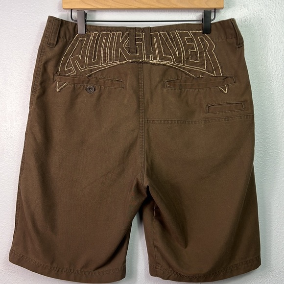 Quiksilver Brown Flat Front Shorts 32 - Picture 5 of 7